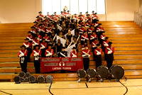 SANTALUCES HIGH SCHOOL BAND - GROUP SHOT AND SECTION SHOTS